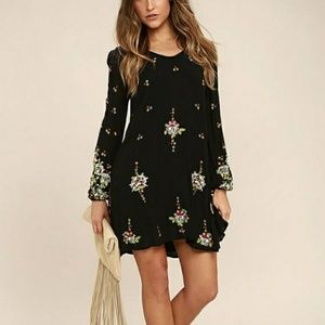 Free People Oxford Embroidered Swing Dress